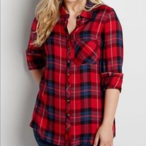 Maurice’s plaid flannel shirt